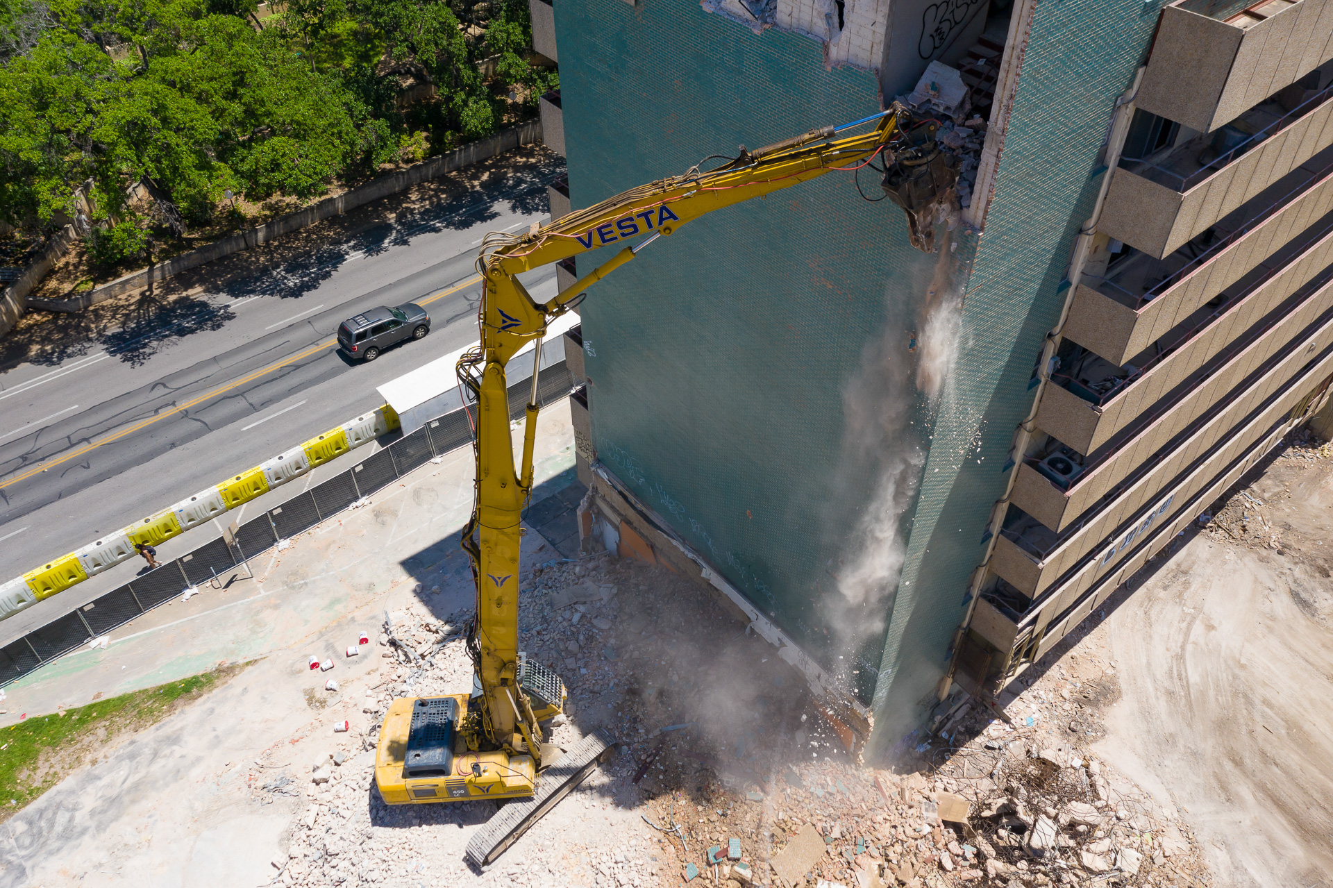 Aerial photography 360 Bridge Austin Texas