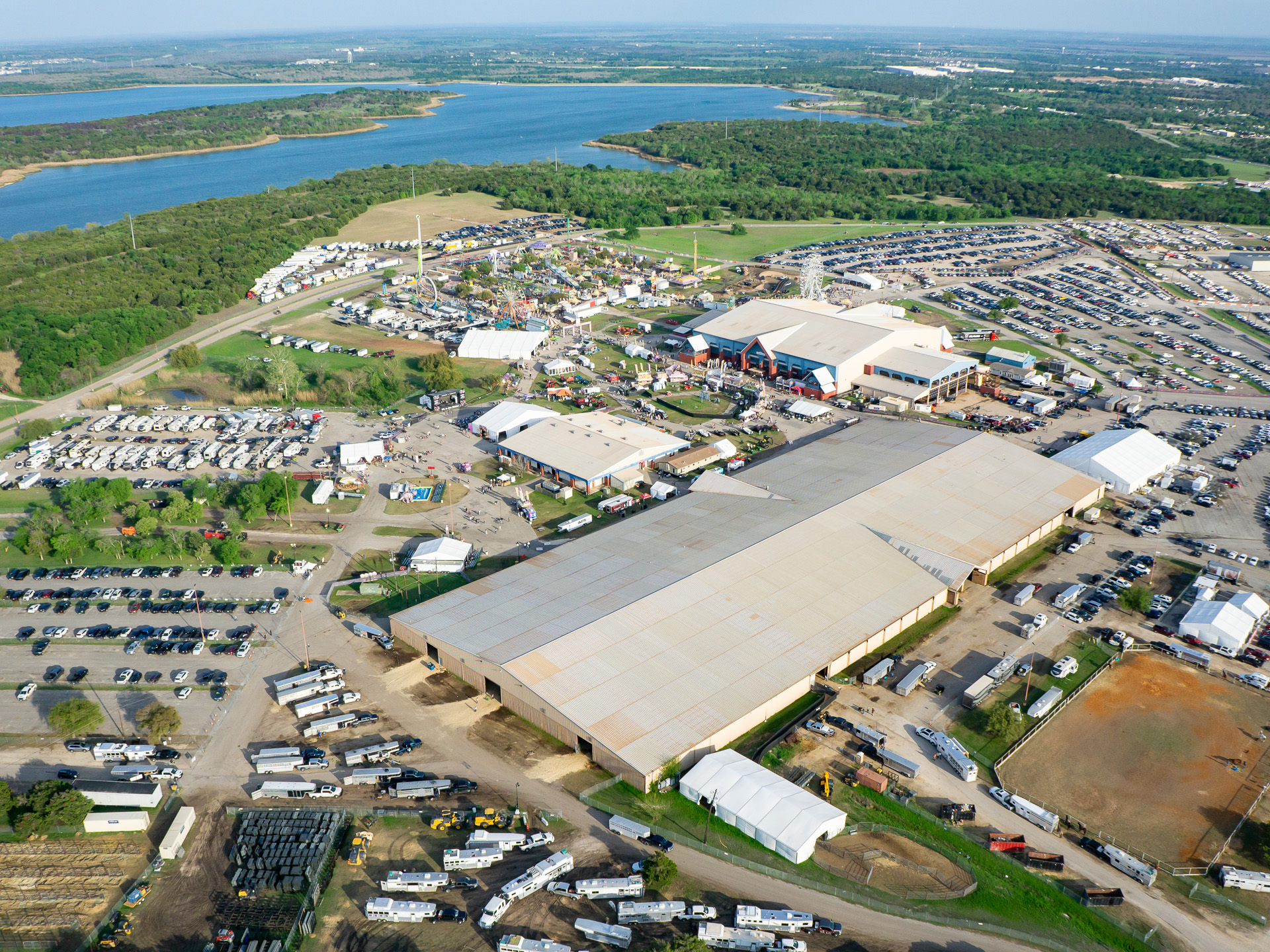Rodeo Austin aerial photography crowds and grounds