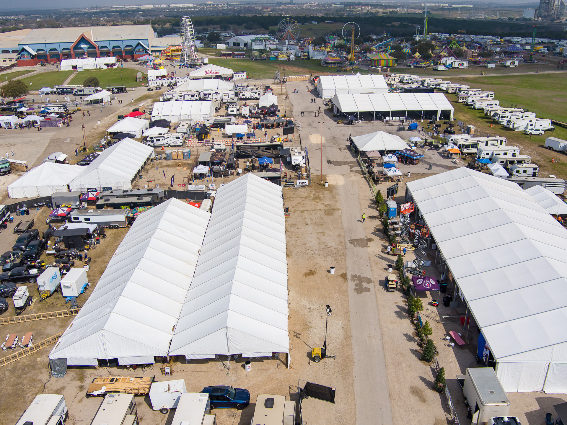 Rodeo Austin aerial photography Texas