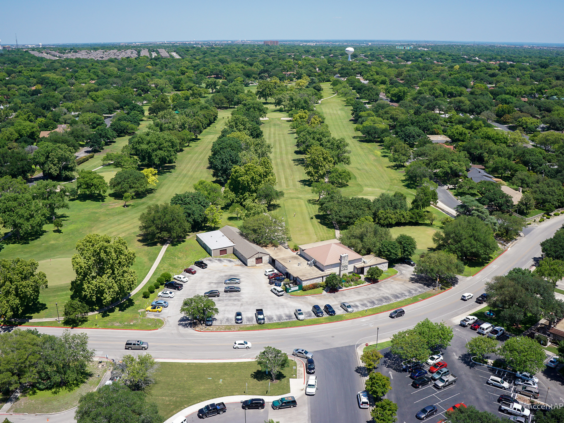Windcrest golf course aerial photography Texas